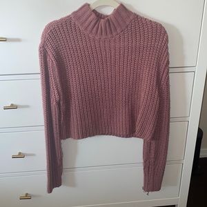 Pink turtle neck sweater